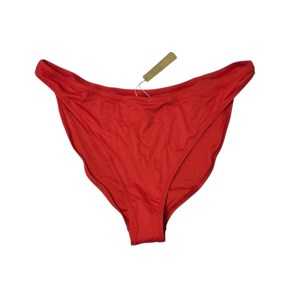 Skims Swim Hipster Bikini Panty Bottoms Ruby Red Small NWT - Picture 2 of 7